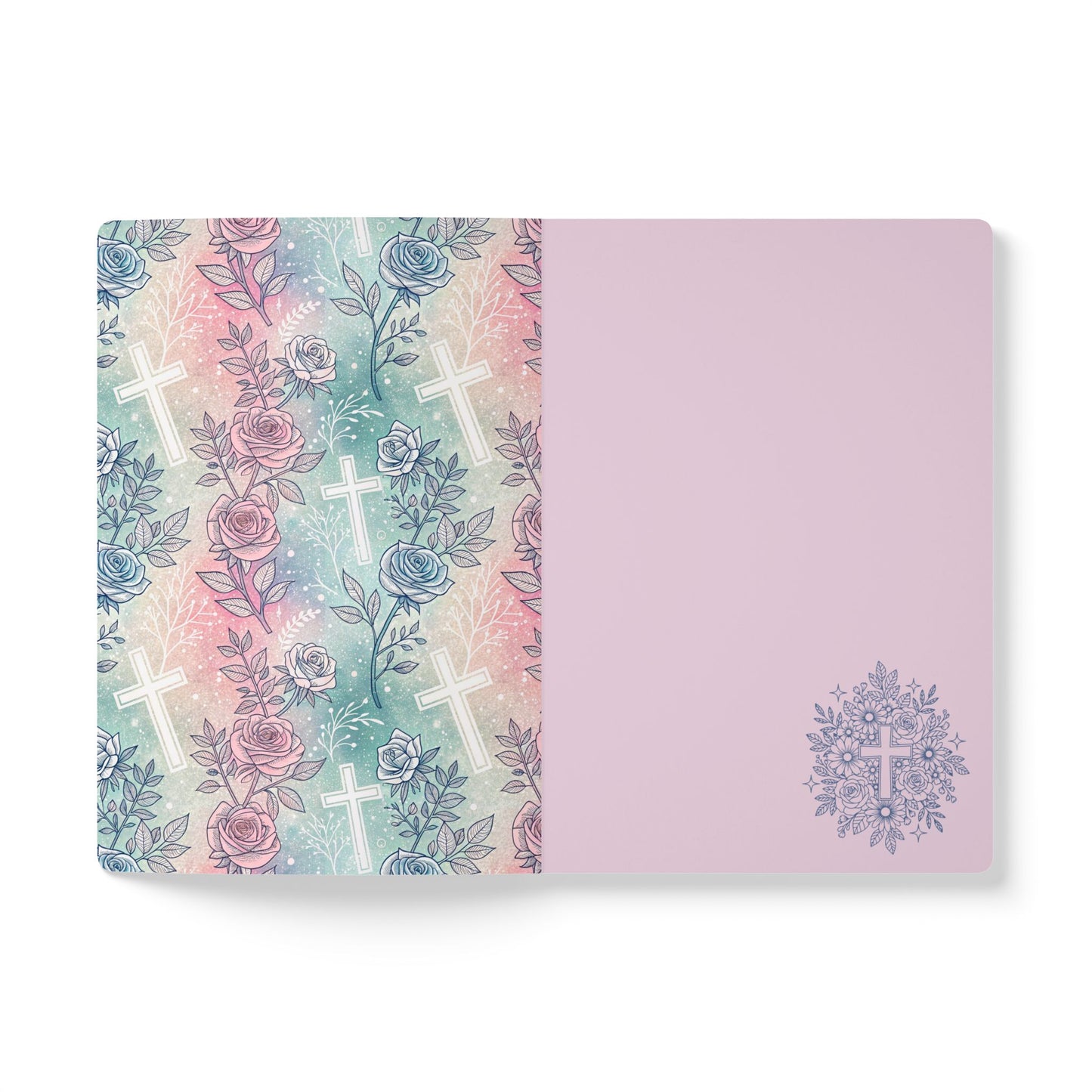 Floral Cross Softcover Journal Prayer & Reflection Notebook