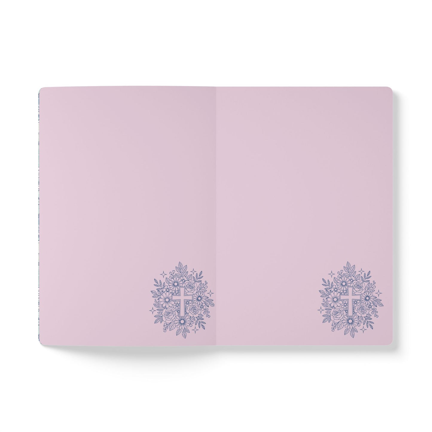 Floral Cross Softcover Journal Prayer & Reflection Notebook