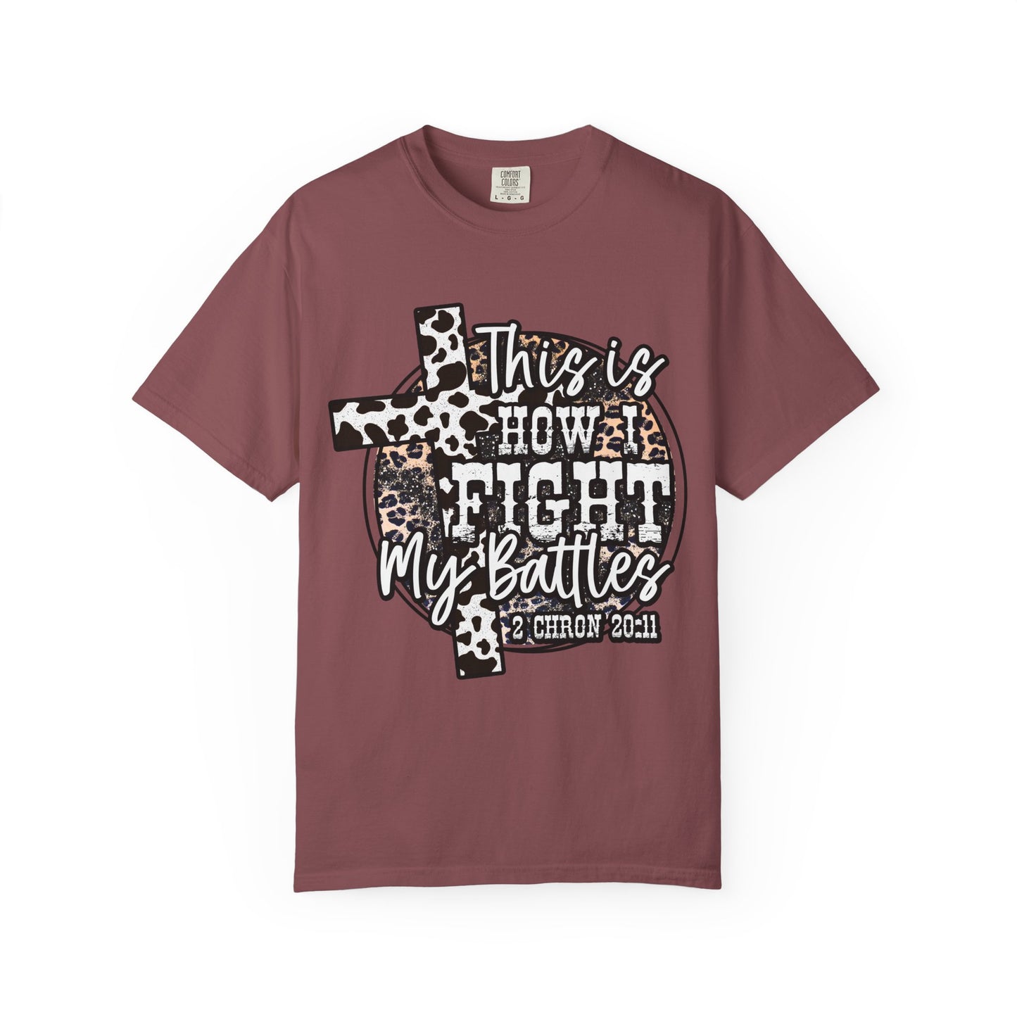 This Is How I Fight My Battles T-Shirt — Leopard Cancer Awareness Tee