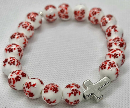 Cross Bead Bracelet Collection - Faith-Inspired Jewelry