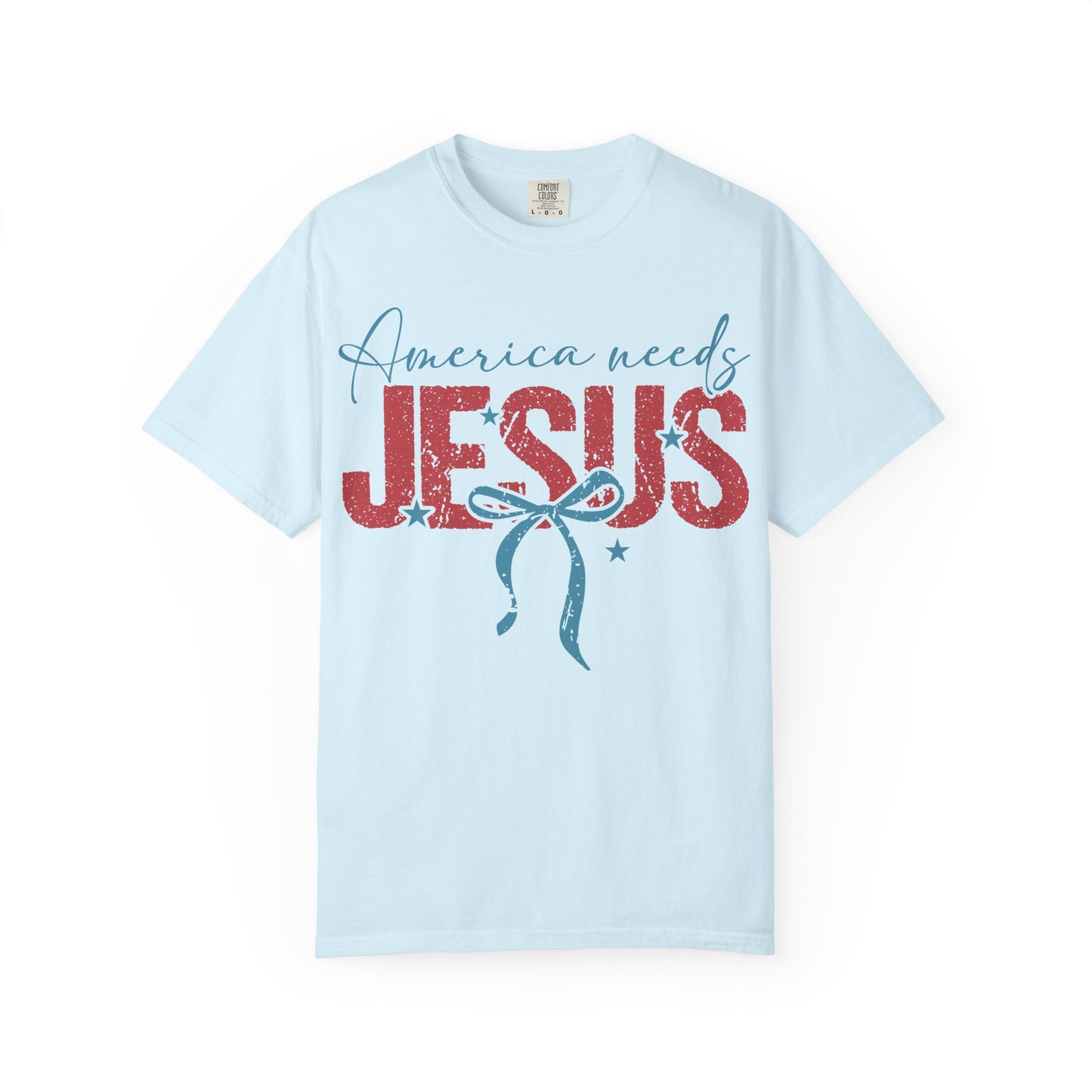 America Needs Jesus T-Shirt — Patriotic Christian Graphic Tee