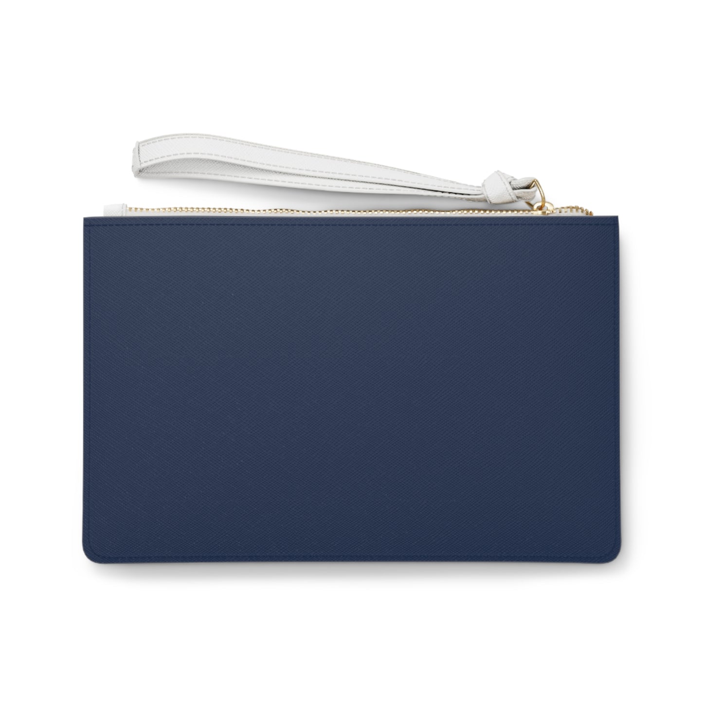 Religious Floral Cross Clutch Bag — Navy Wristlet Purse