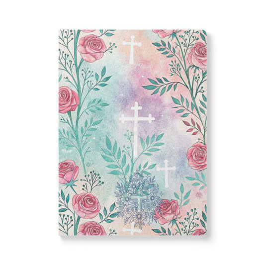 Floral Cross Softcover Journal Prayer & Reflection Notebook