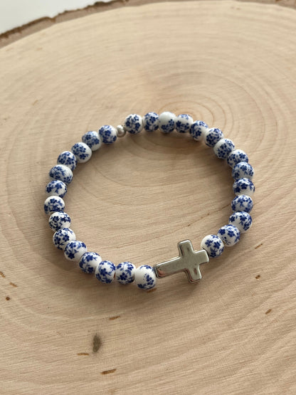 Cross Bead Bracelet Collection - Faith-Inspired Jewelry