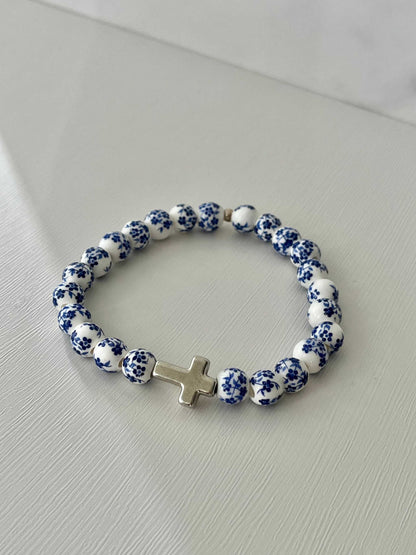Cross Bead Bracelet Collection - Faith-Inspired Jewelry