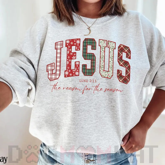 Christian Jesus Sweatshirt – Christmas Bible Verse Trendy Faith Apparel Gift