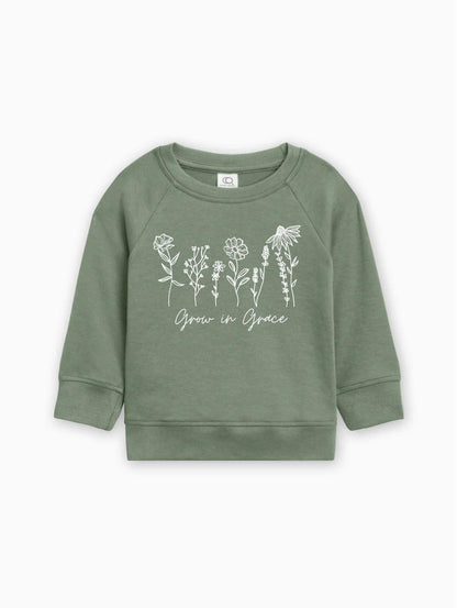 Grow in Grace Easter Christian Baby Toddler Organic Cotton Pullover