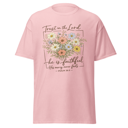“Trust in the Lord – He Is Faithful” Christian T-Shirt
