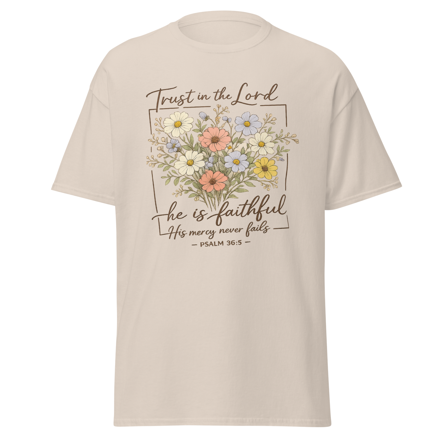 “Trust in the Lord – He Is Faithful” Christian T-Shirt