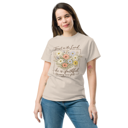 “Trust in the Lord – He Is Faithful” Christian T-Shirt