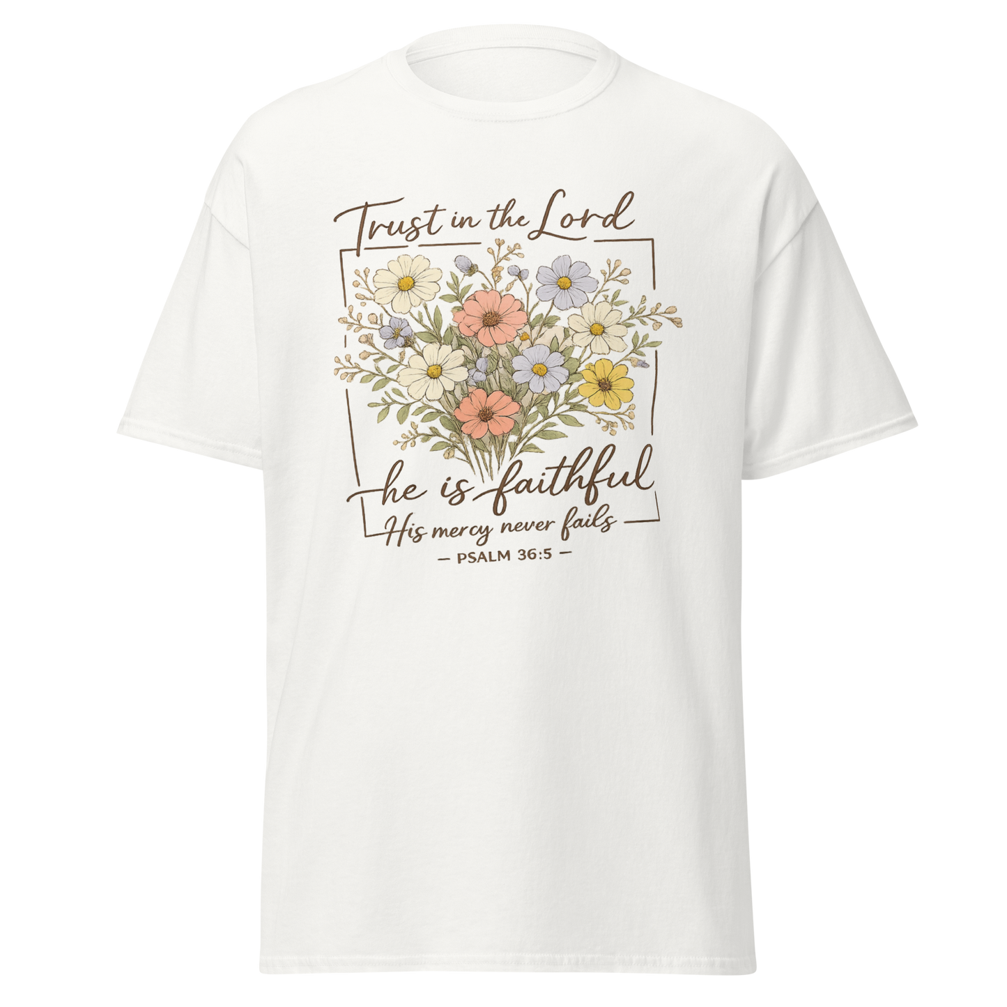 “Trust in the Lord – He Is Faithful” Christian T-Shirt