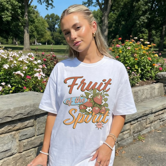 Fruit of the Spirit Christian Strawberry Tee | Galatians 5:22 Shirt